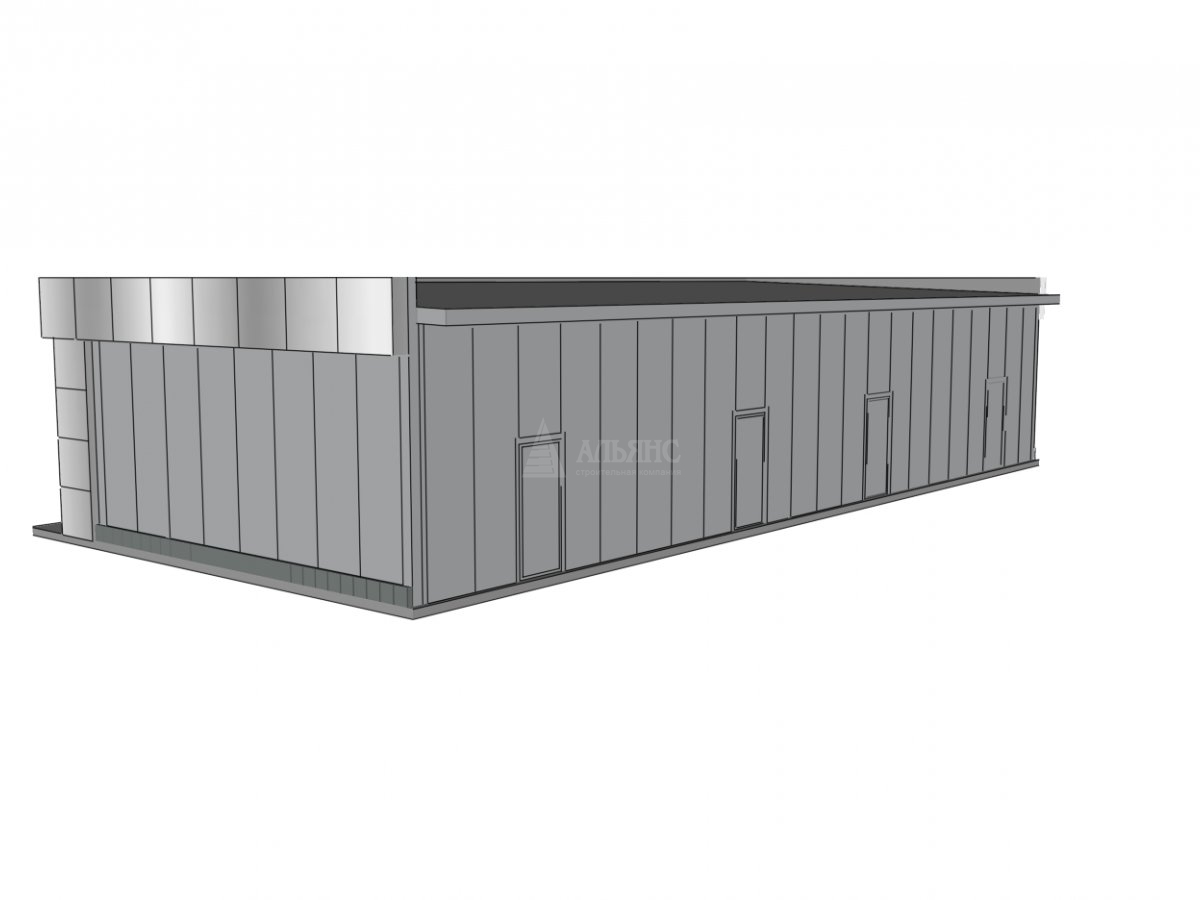 3D визуализация Магазины, ТЦ из сэндвич-панелей, павильоны из сэндвич панелей - фото 6