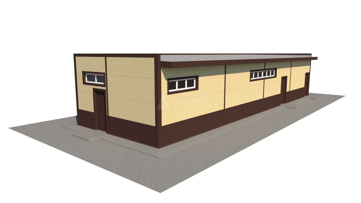 3D визуализация Магазин из сэндвич-панелей - фото 11